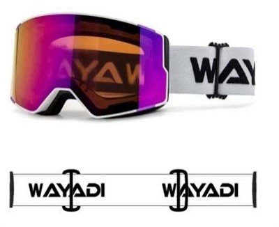 Kacamata ski merah jambu muda